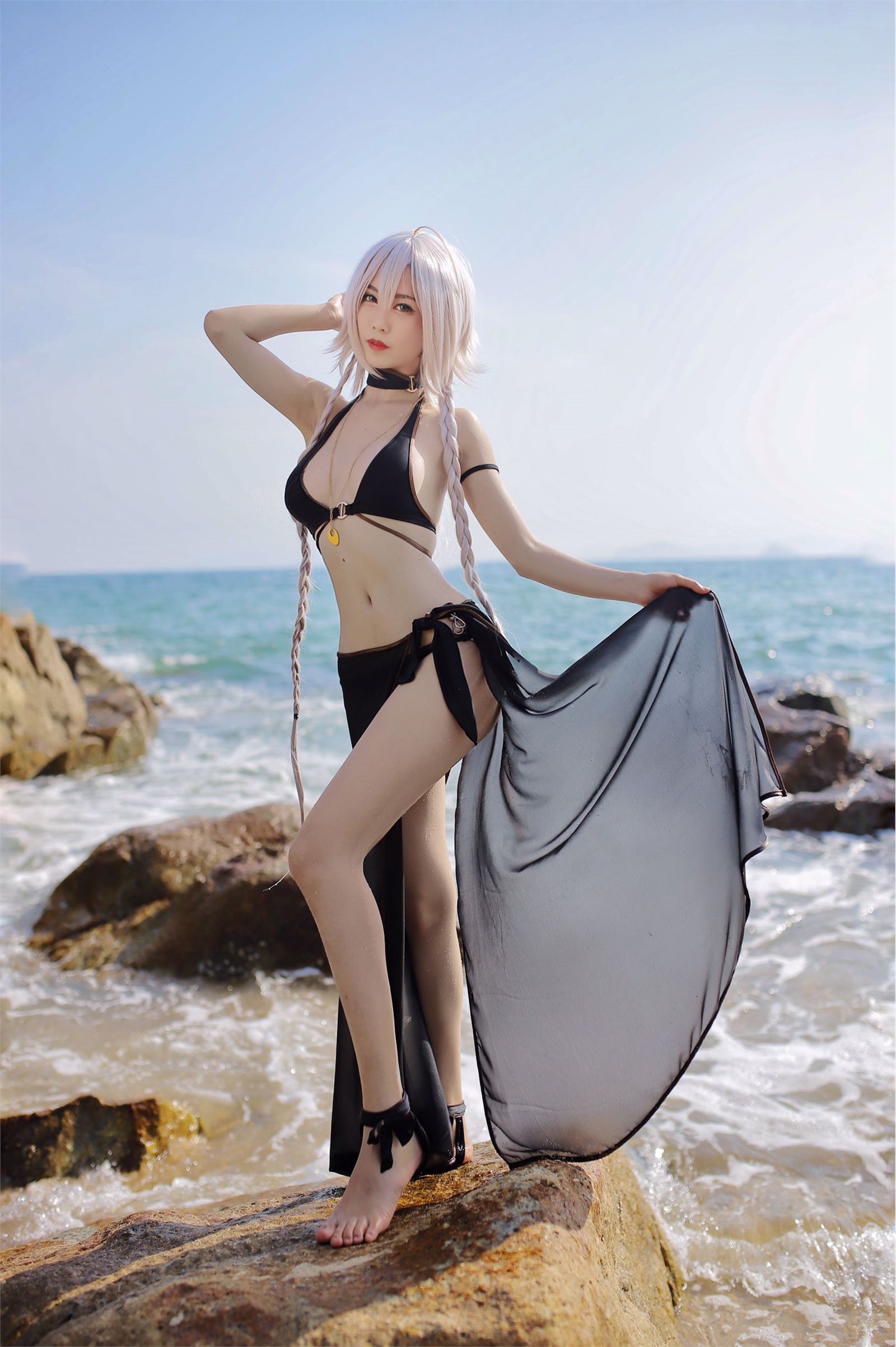 Channiang Lishi no.046 black Joan of arc swimsuit(3)